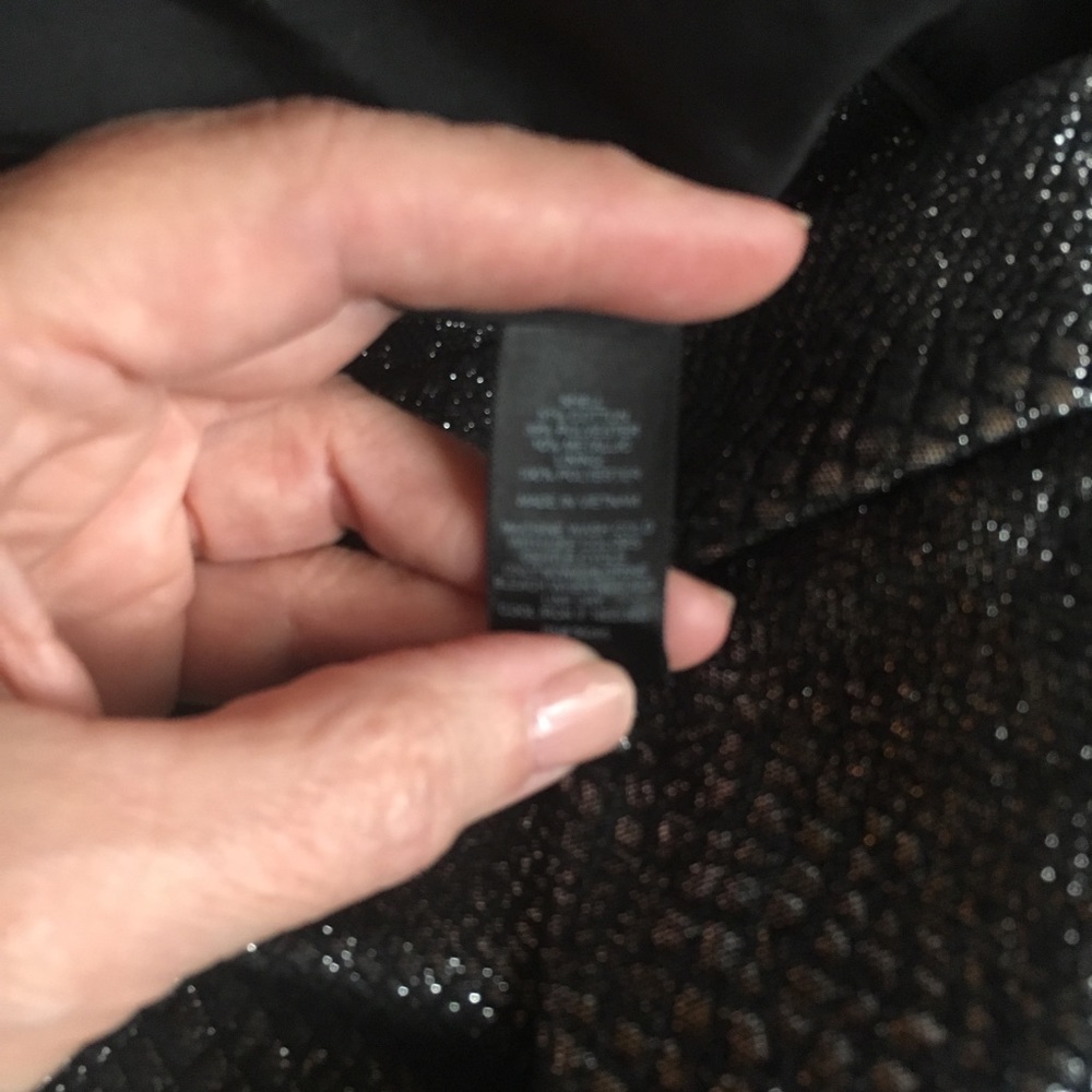 Express Black Metallic Women Shorts - Picture 8 of 8
